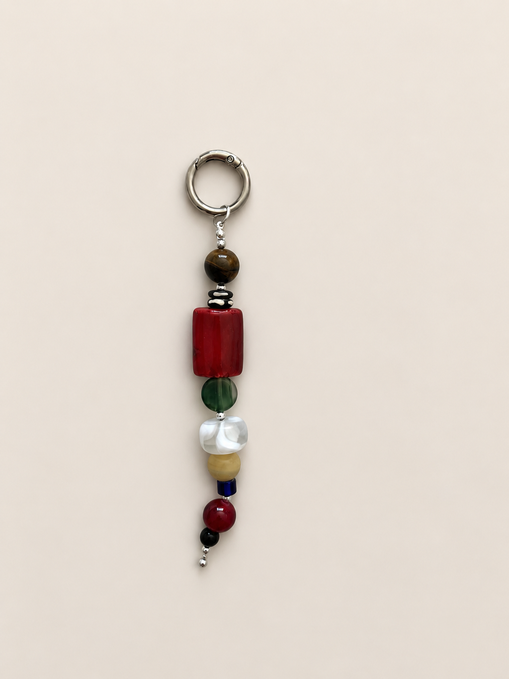 Boho Beaded Keychain Colorful Bag Charm
