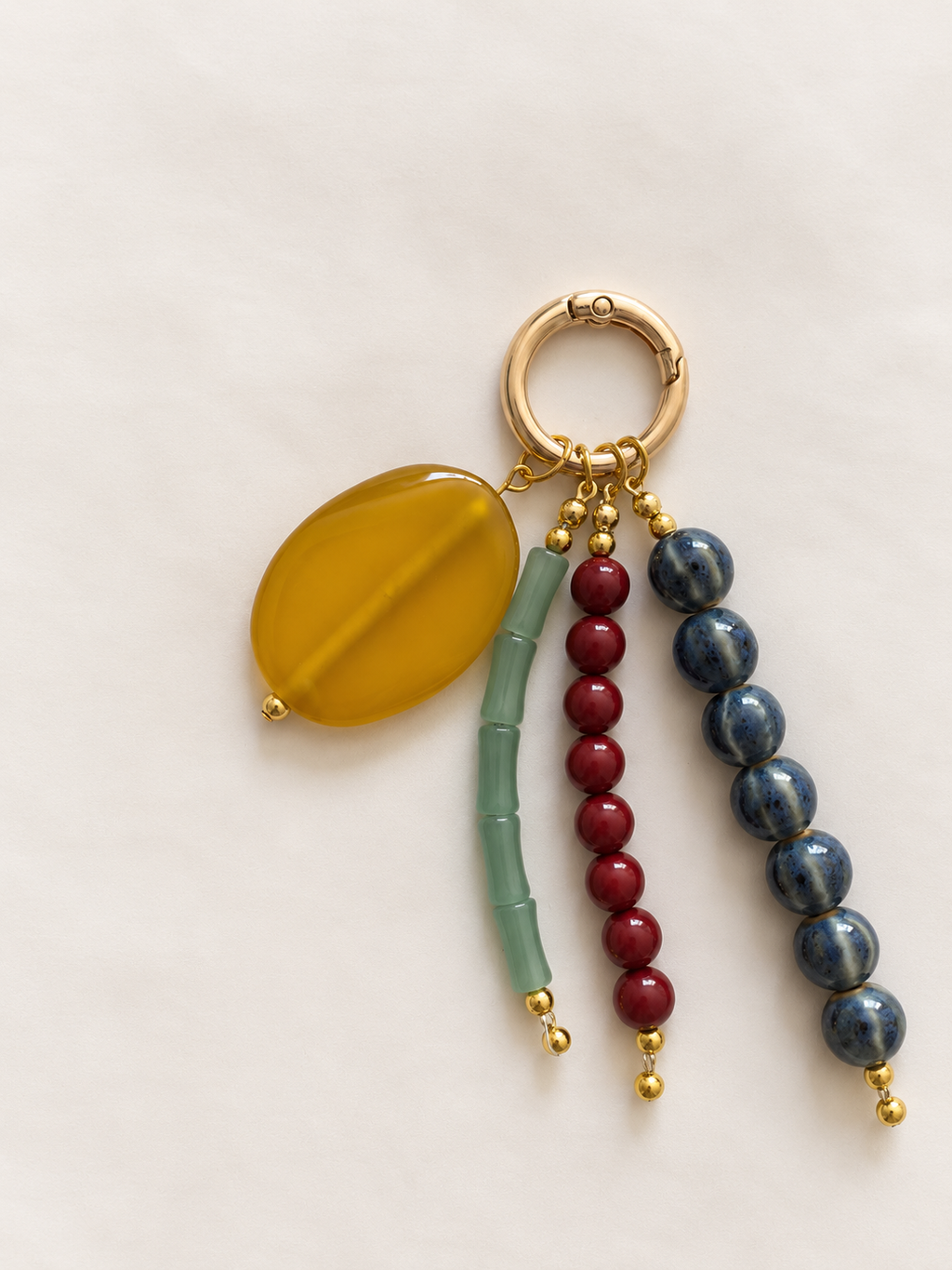 Yellow Stone Bag Charm
