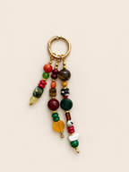 Earthy Beaded Bag Charm