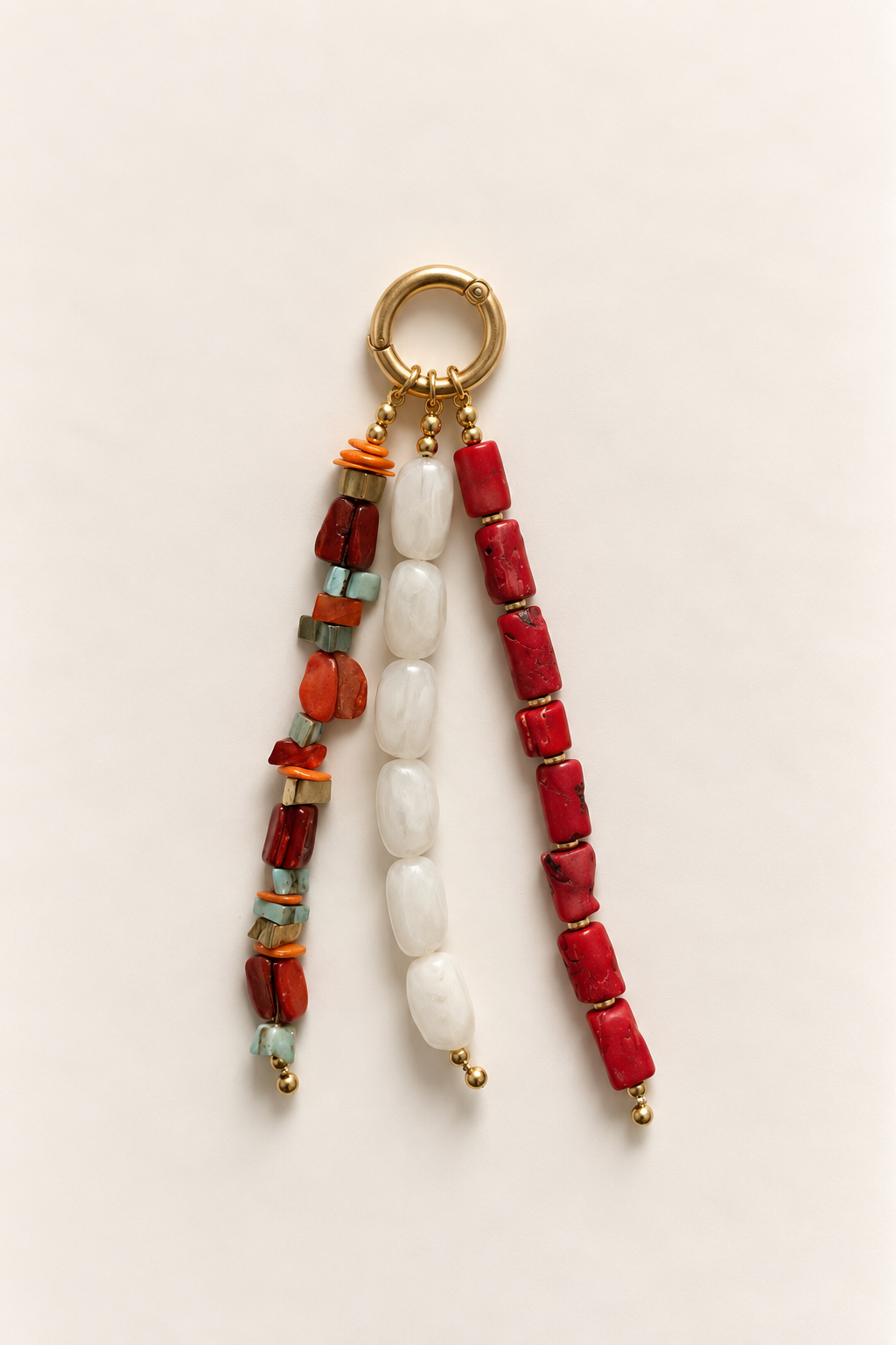 Red & White Triple Strand