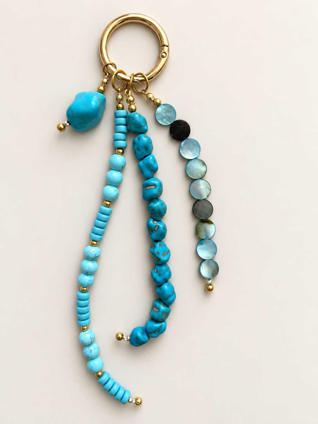 Turquoise Four Strand Charm