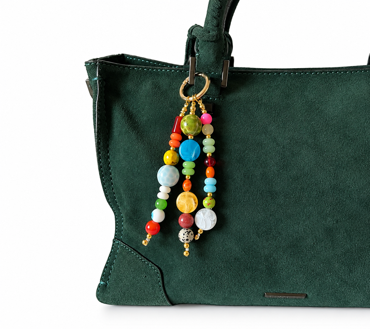 Colorful Boho Beaded Keychain Evil Eye Bag Charm