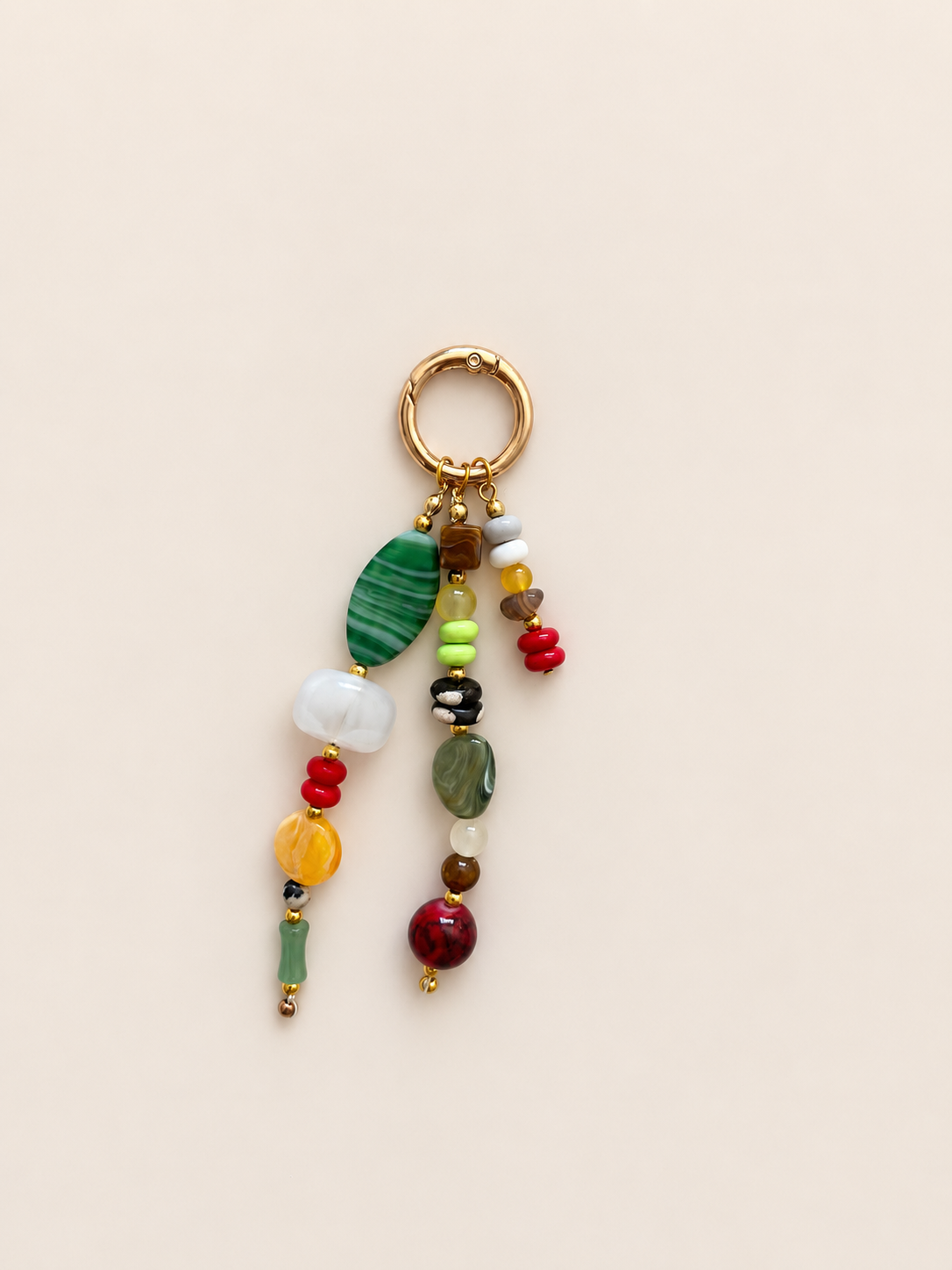 Green Triple Strand Charm