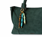 Turquoise Fish Beaded Keychain Bag Charm