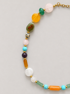 Colorful Gemstone Beaded Necklace