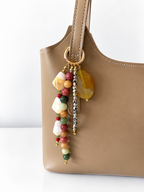 Stone Beaded Bag Charm