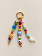 Colorful Boho Beaded Keychain Evil Eye Bag Charm