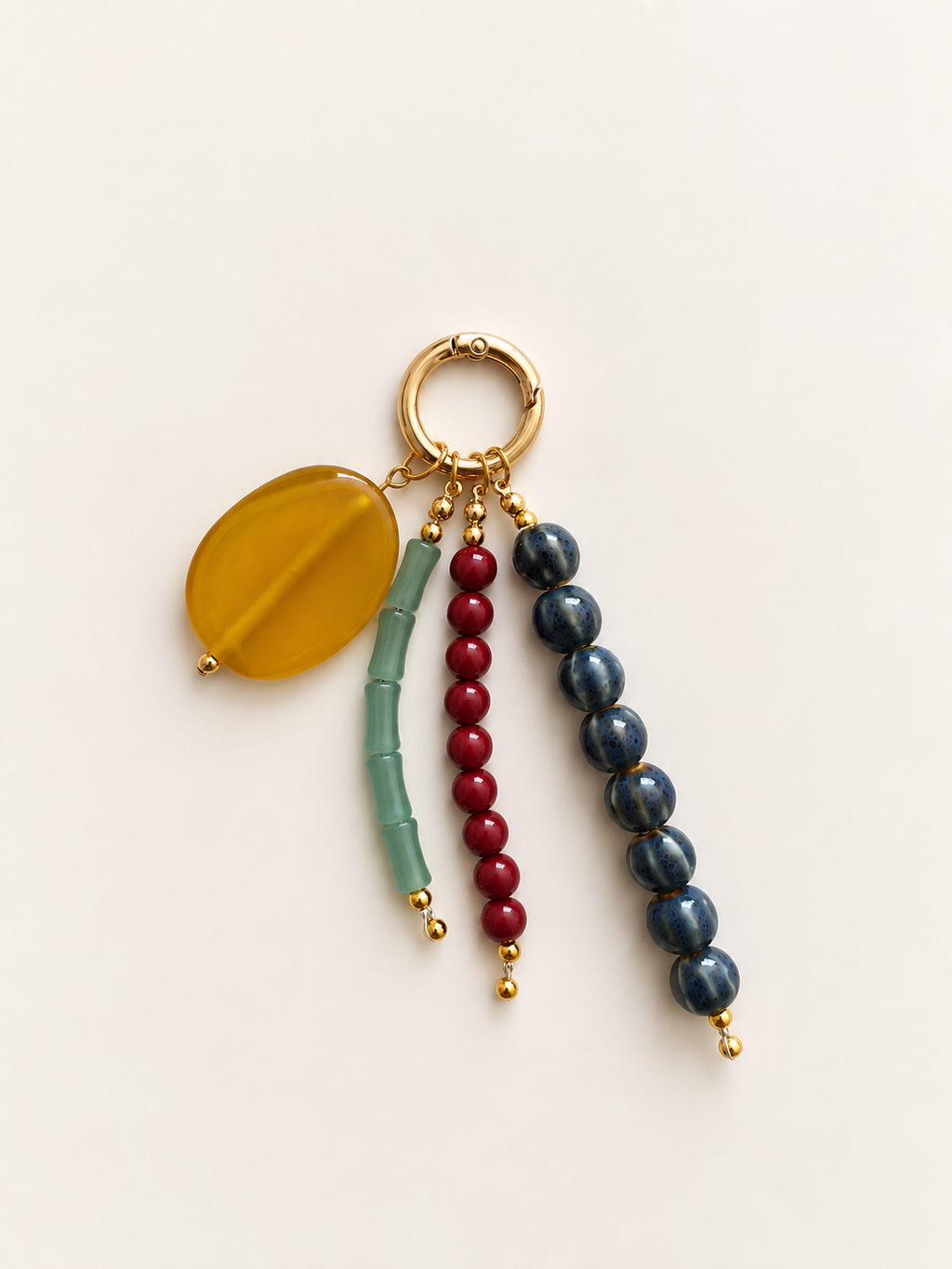 Yellow Stone Bag Charm