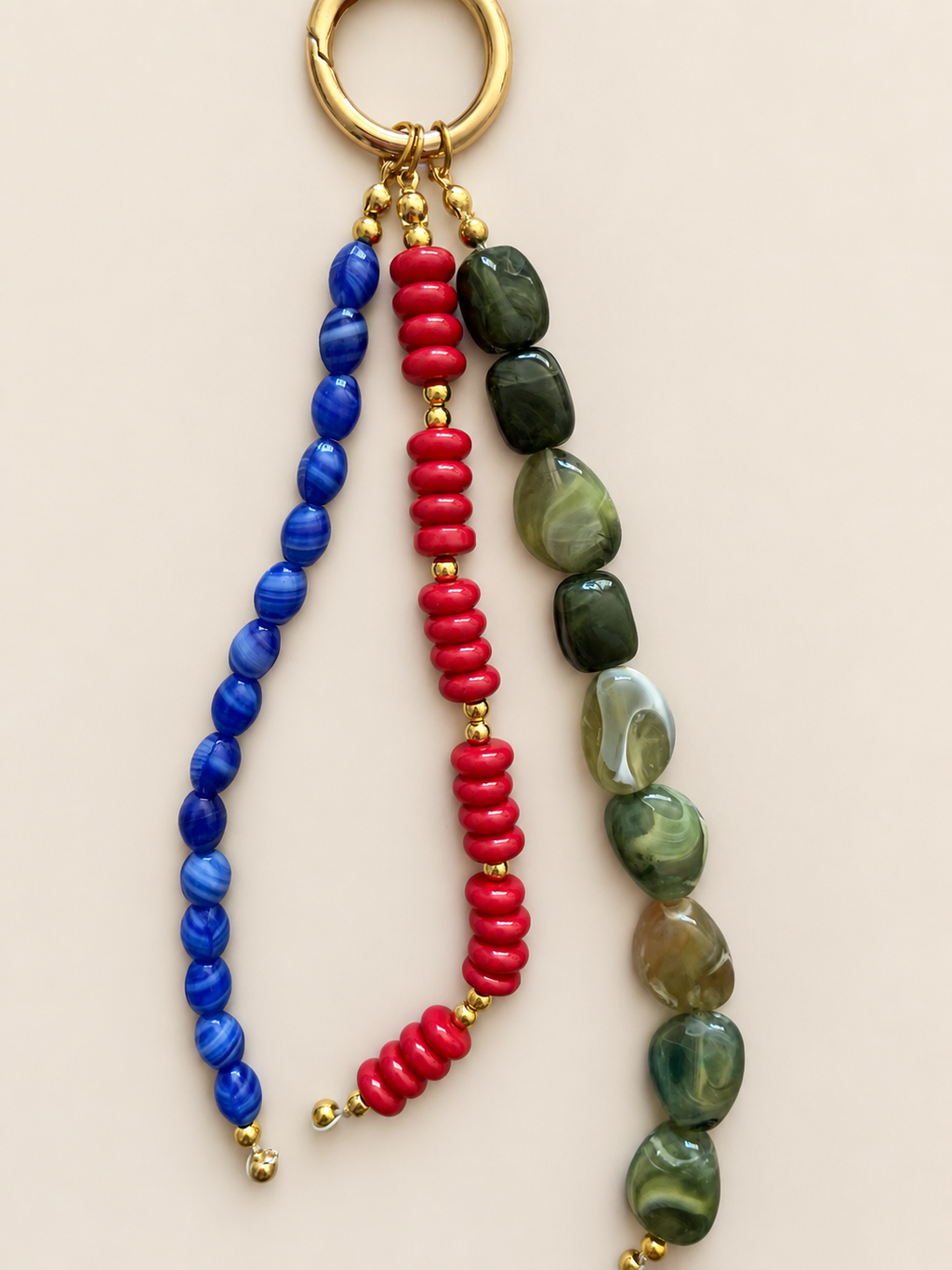 Green Red Blue Triple Strand