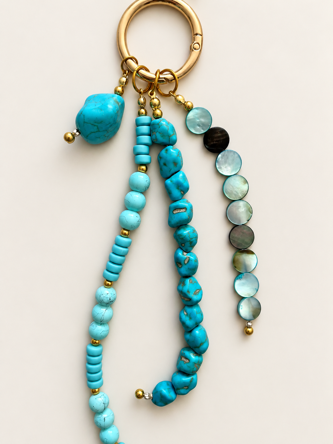 Turquoise Four Strand Charm