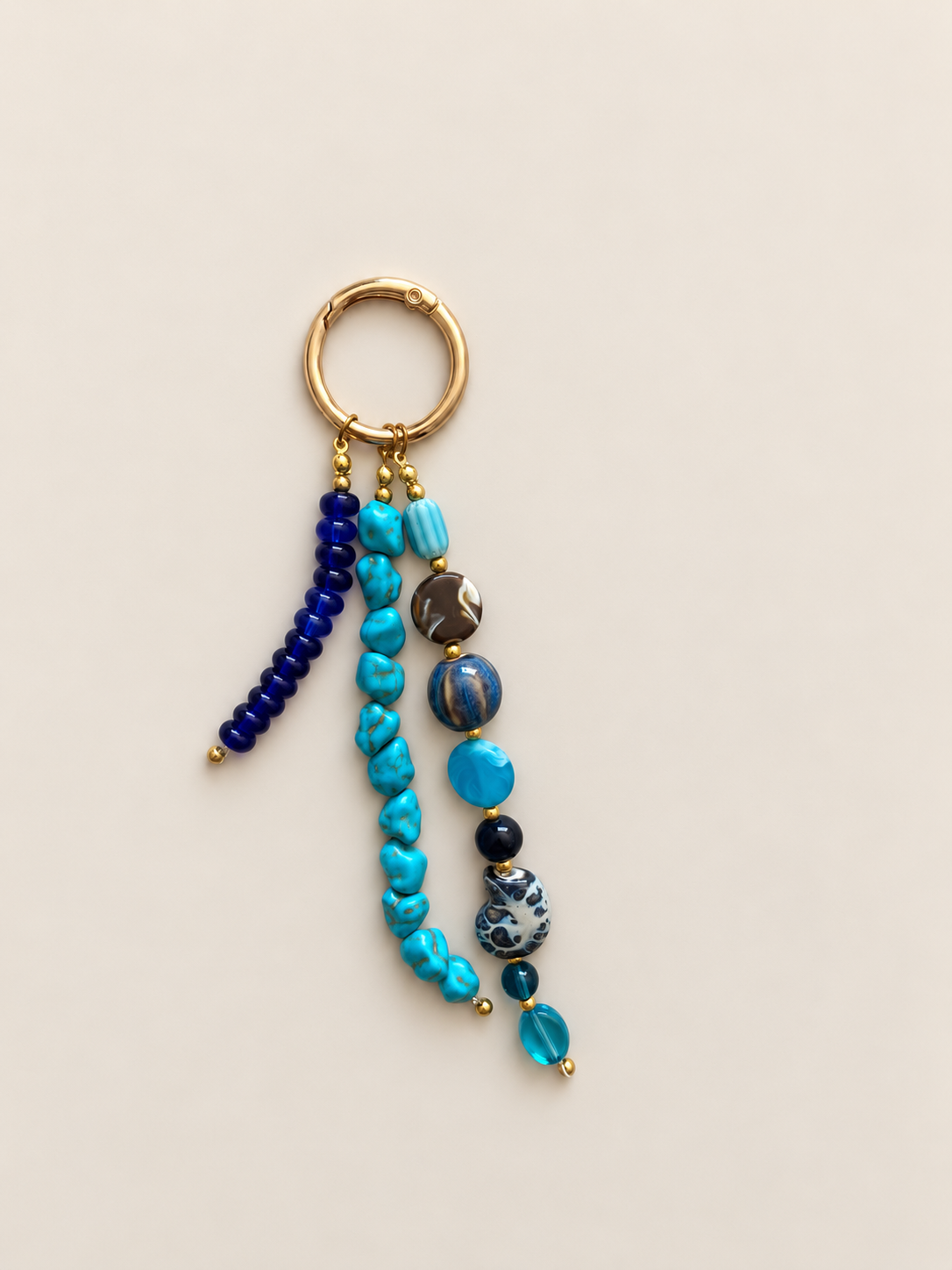Blue Turquoise Triple Strand