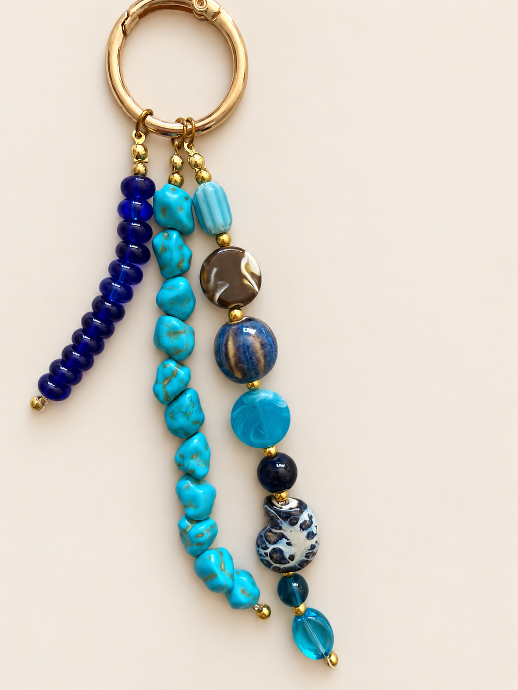 Blue Turquoise Triple Strand
