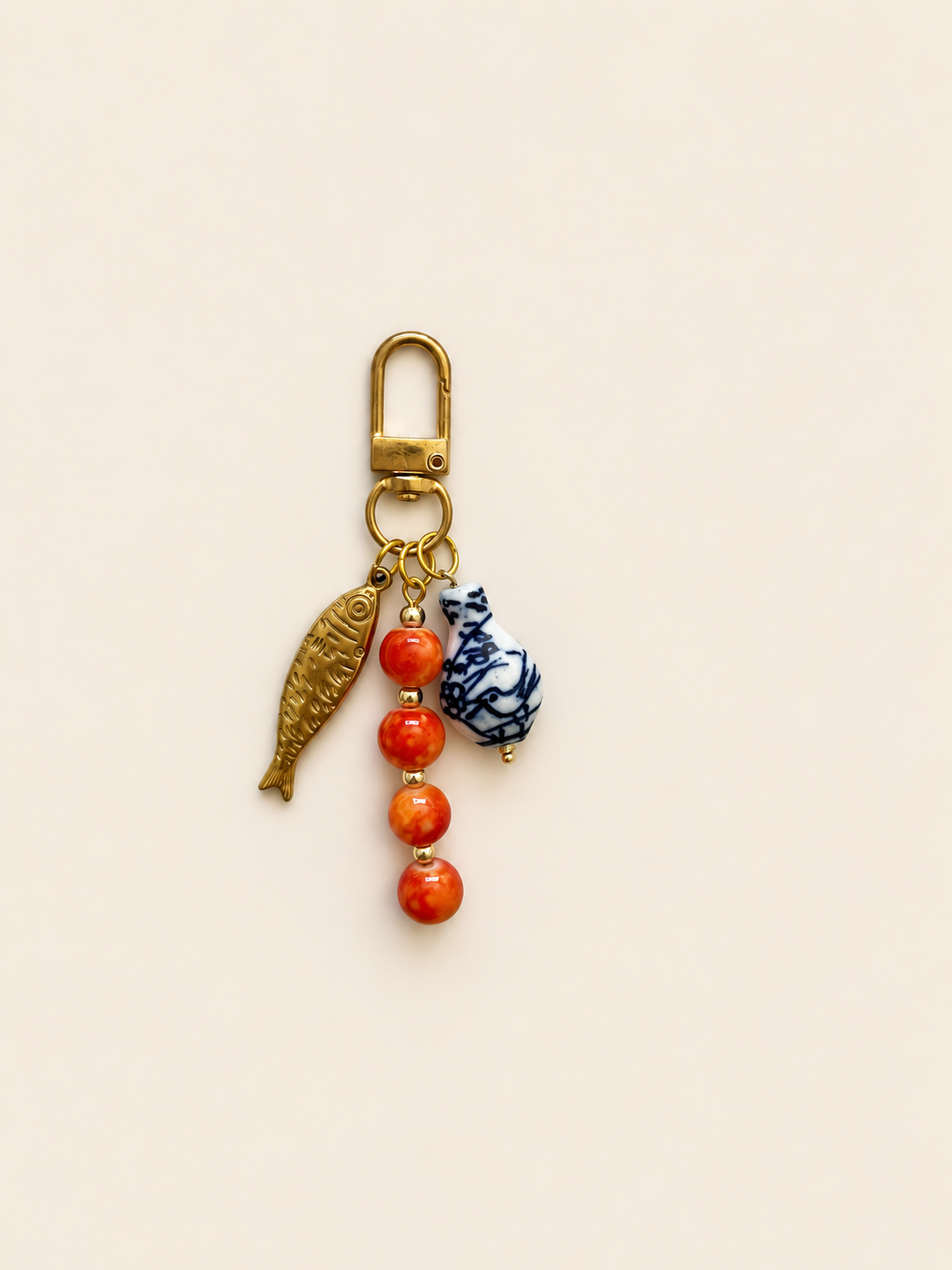 Orange Fish Charm