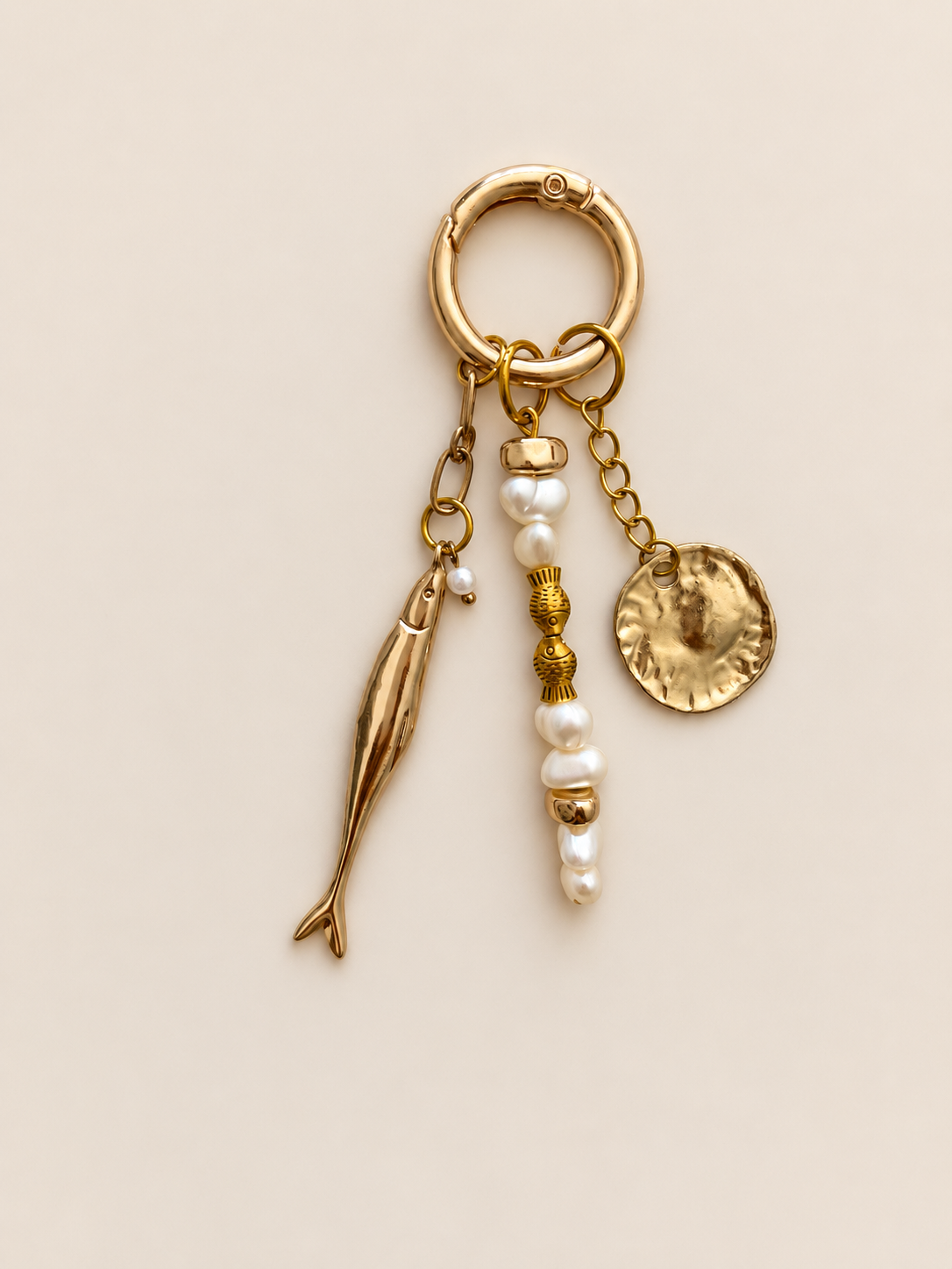 Pearl Fish Charm
