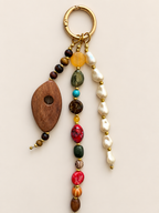Pearl & Wood Charm