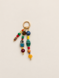 Beaded Bag Charm | Colorful Ceramic & Acrylic Beads