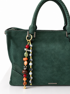 Earth Tone Beaded Bag Charm